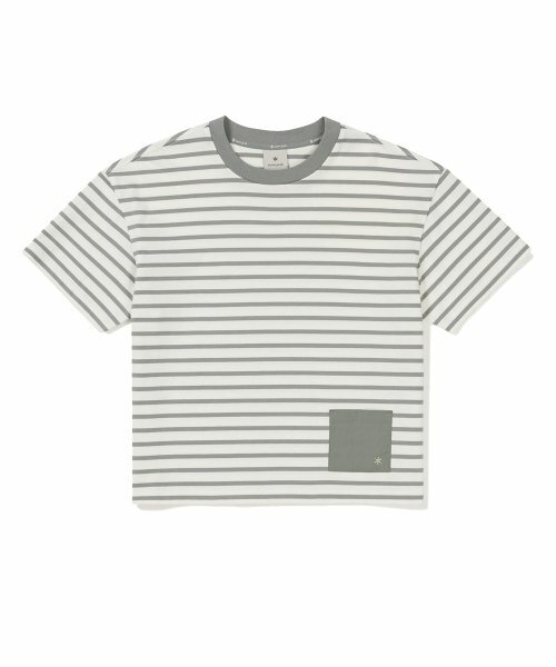 Snow Peak 雪諾必克 女 棉質 半短版 條紋 短袖 短T  S24MWFTS69