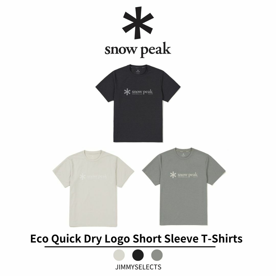 Snow Peak 雪諾必克 Eco 快乾 速乾 基本款 logo 短袖 短T S24MUTTS10