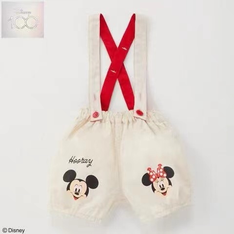Disney 100周年吊帶褲