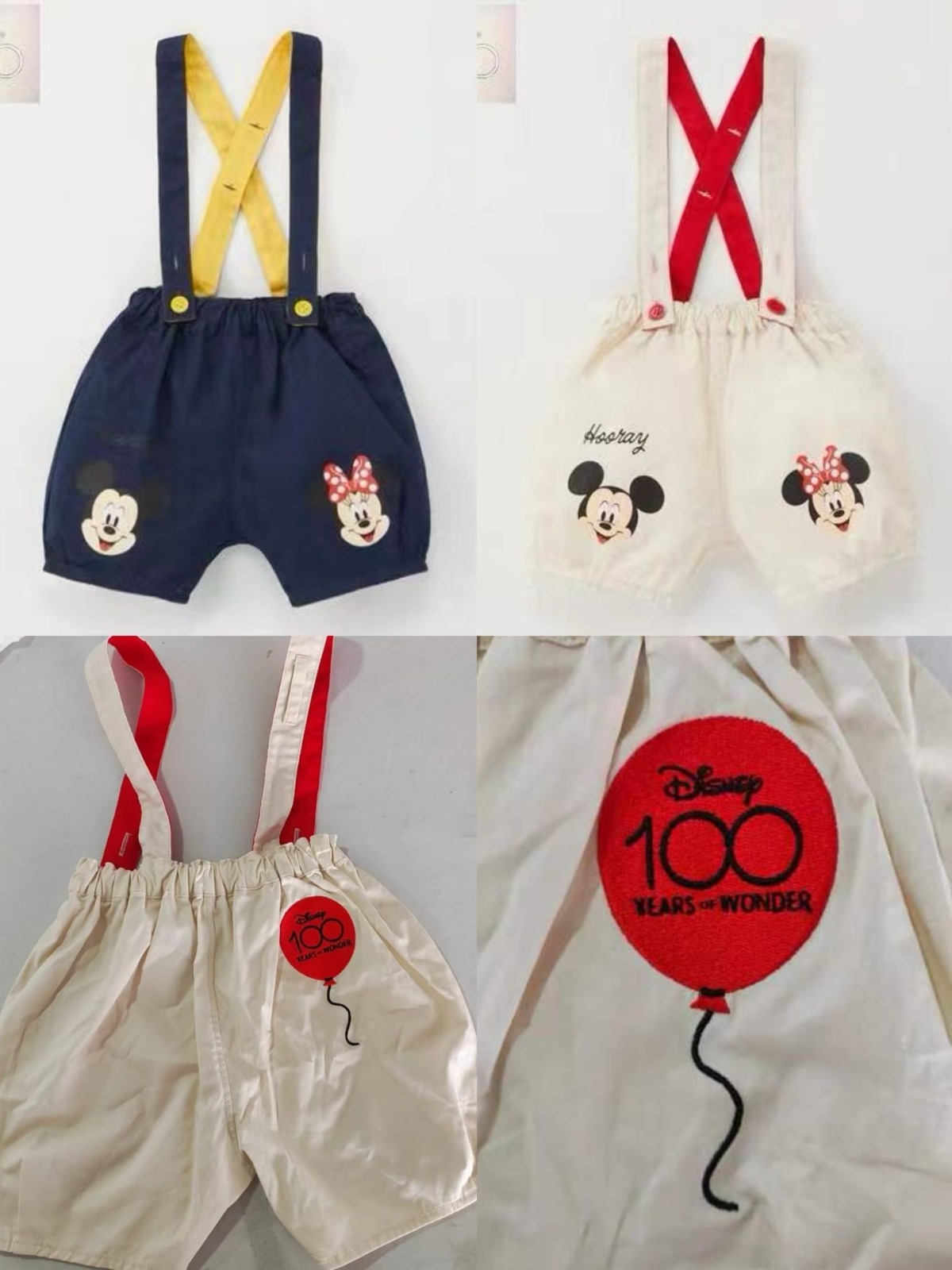 Disney 100周年吊帶褲