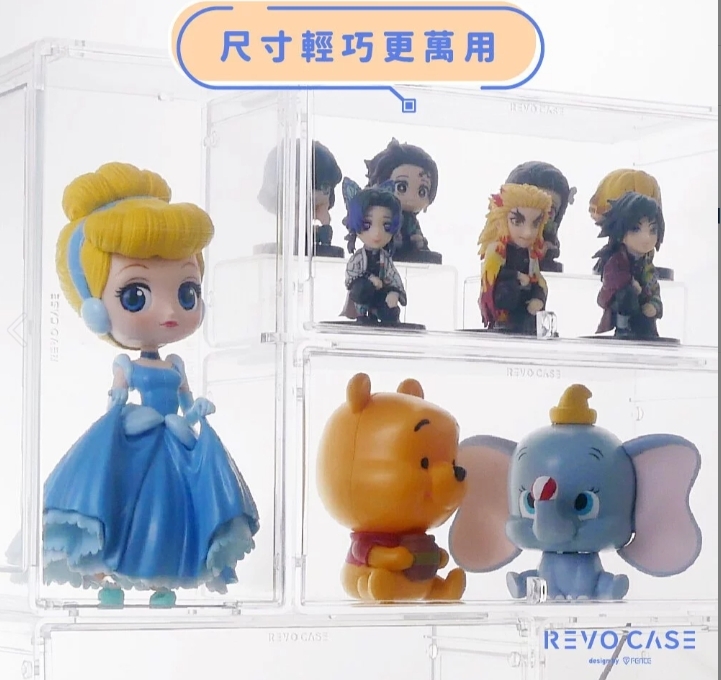 防御工事 REVOCASE 單層ㄇ型陳列架 透明