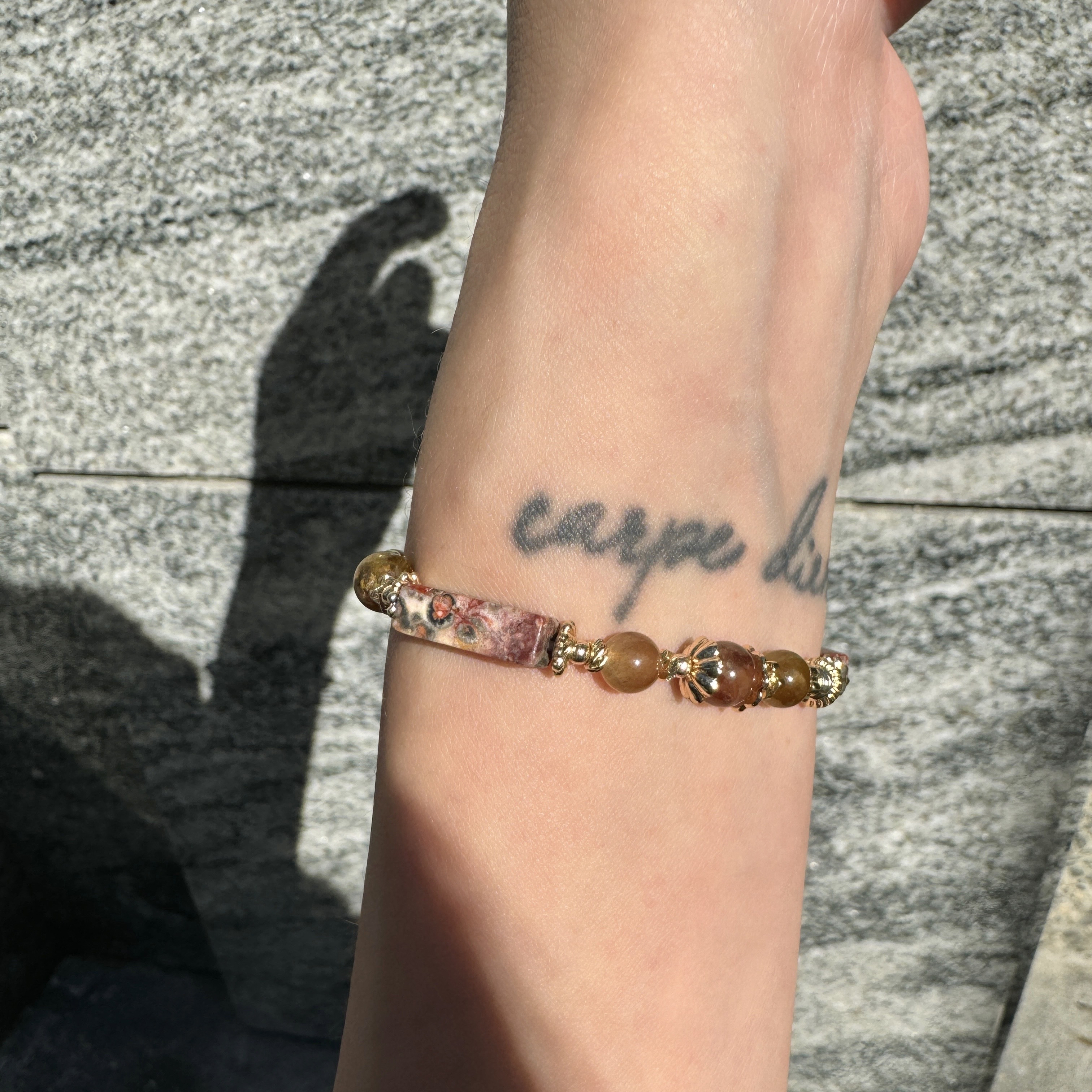 遺忘：紅豹紋石｜綠石榴｜紅兔毛｜彼得石｜骨幹金太陽