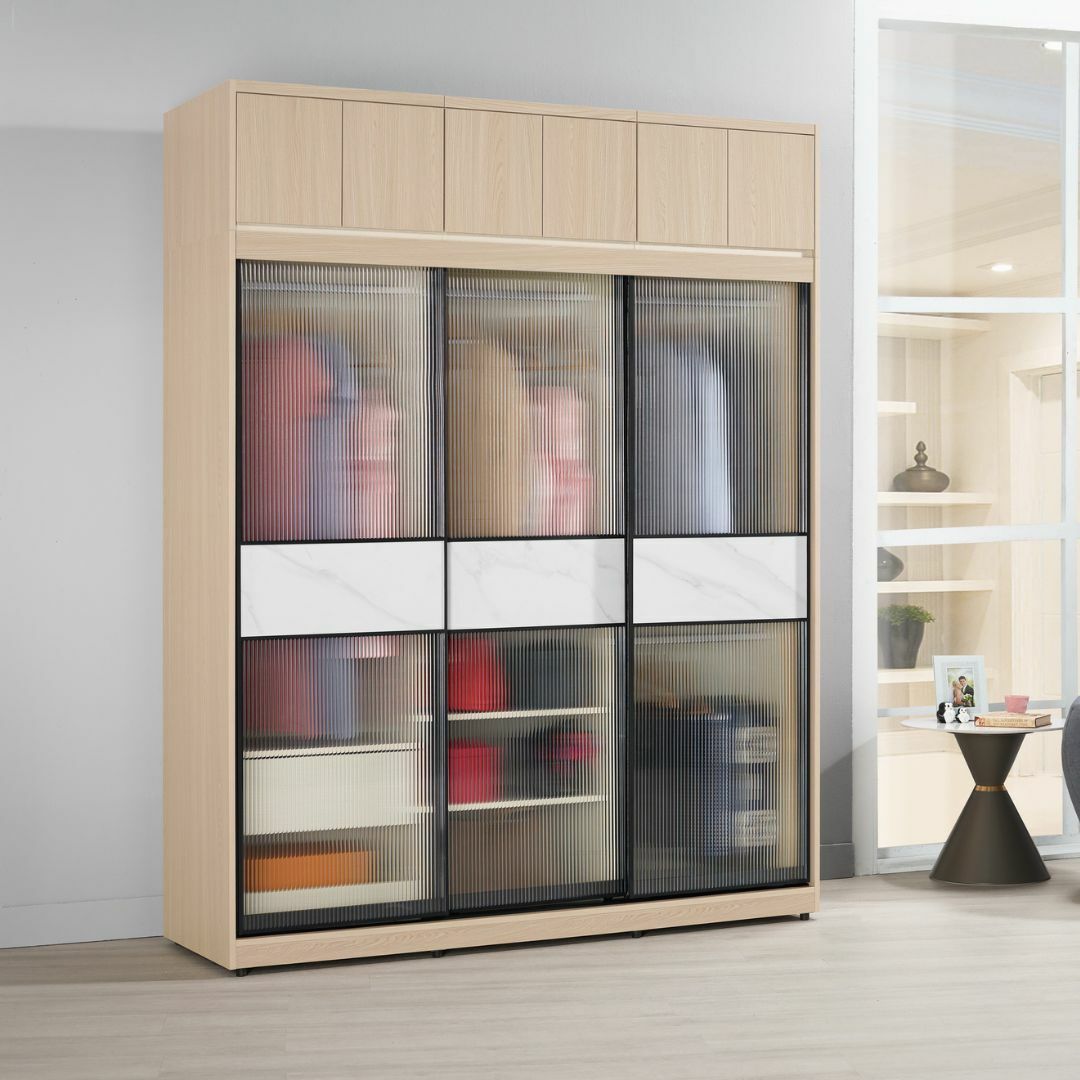 艾維斯︱6尺被櫥式鋁框拉門衣櫥