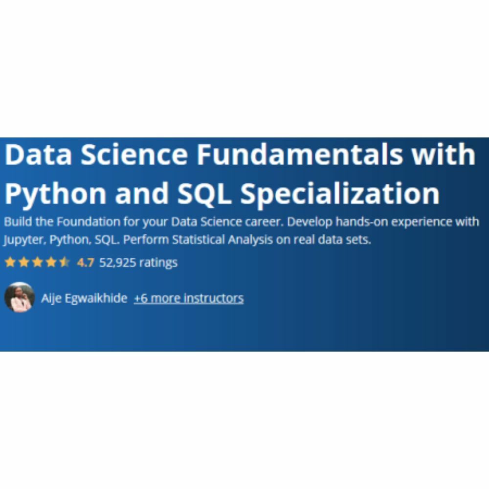 Data Science Fundamentals with Python and SQL Specializ