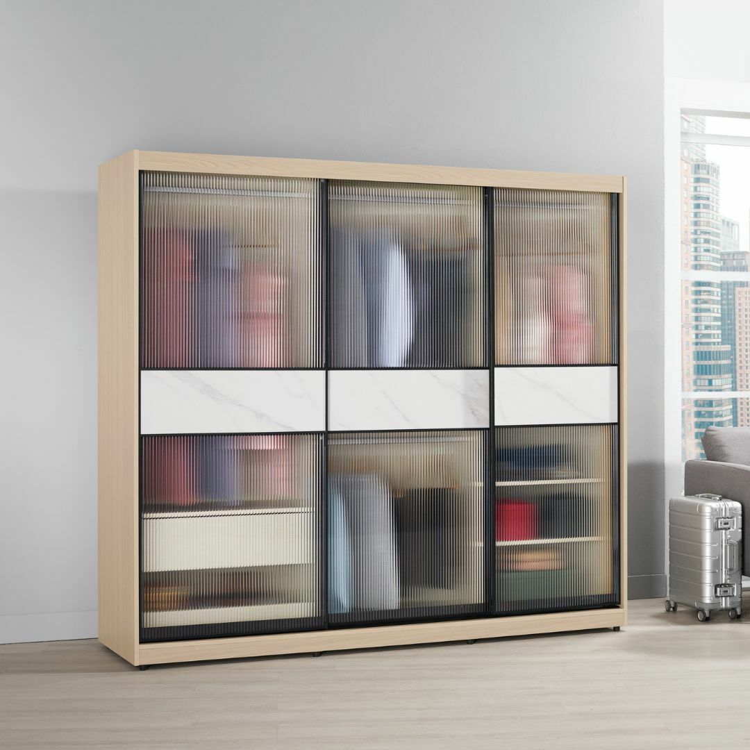 艾維斯︱7尺鋁框拉門衣櫥