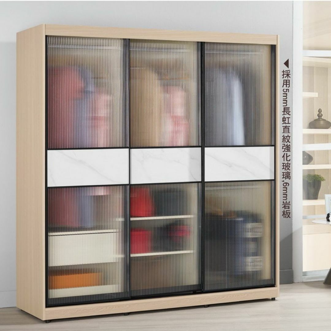 艾維斯︱6尺鋁框拉門衣櫥