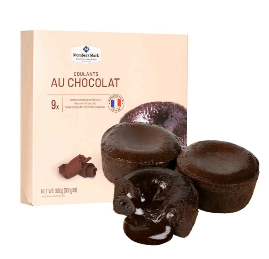 Member's Mark 流心巧克力蛋糕900g(100g x 9)