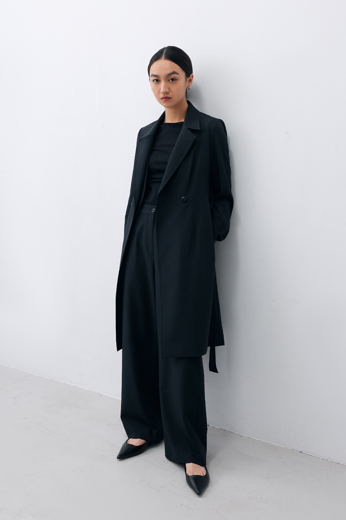 VOY 輕量風衣外套 女（黑）