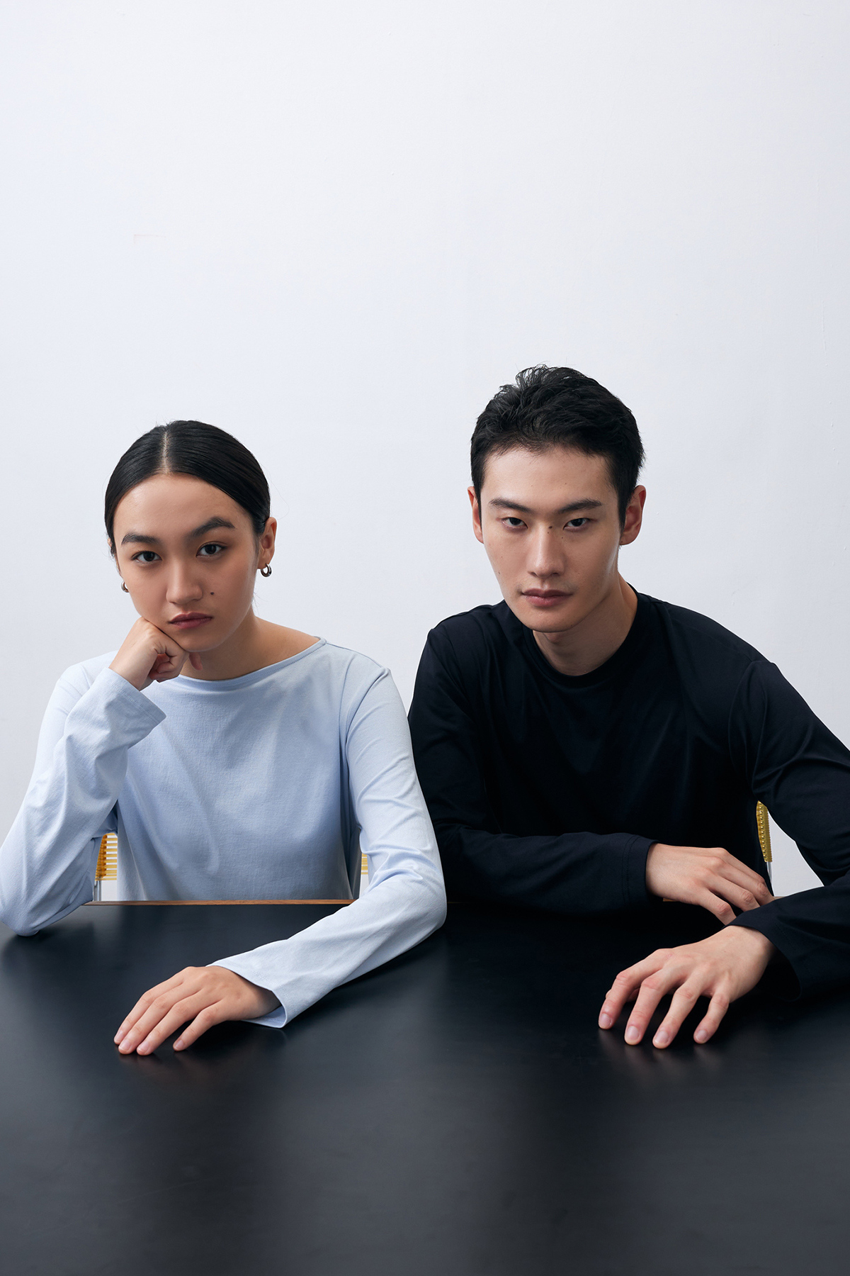 MONO 船領長袖T-SHIRT 女（淺藍）