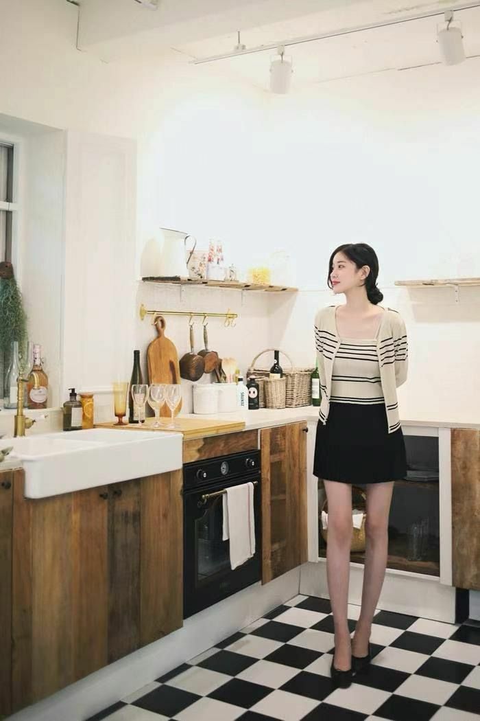 TOP SET#14297🤎滑線英倫風條子套裝