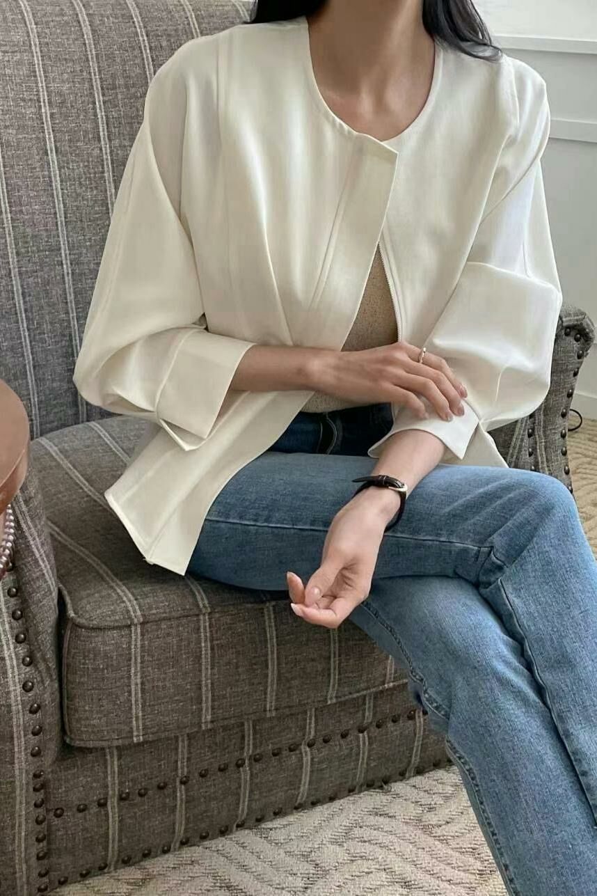 JK#14300🤎高級溫柔版Bomber Jacket