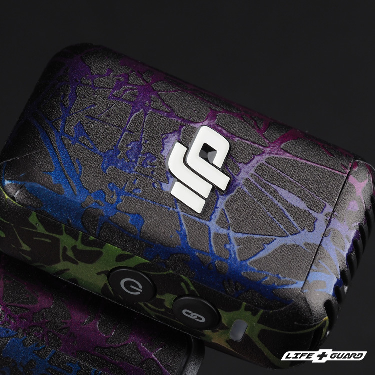 DJI Osmo Pocket 3 貼膜質感特寫，LIFE+GUARD 設計風格