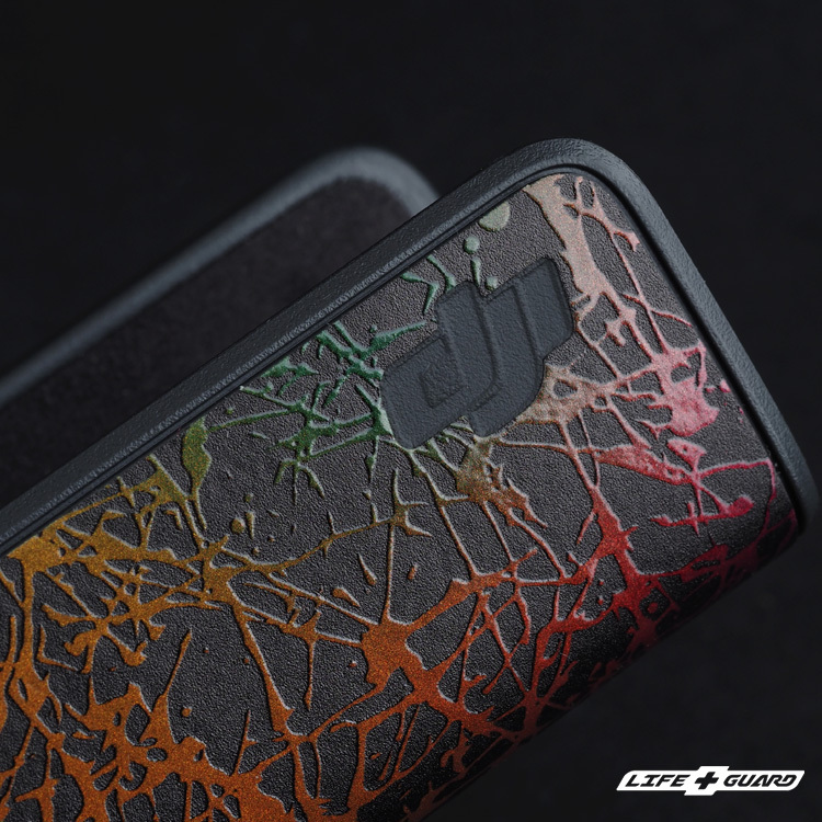 DJI Osmo Pocket 3 貼膜質感特寫，LIFE+GUARD 設計風格