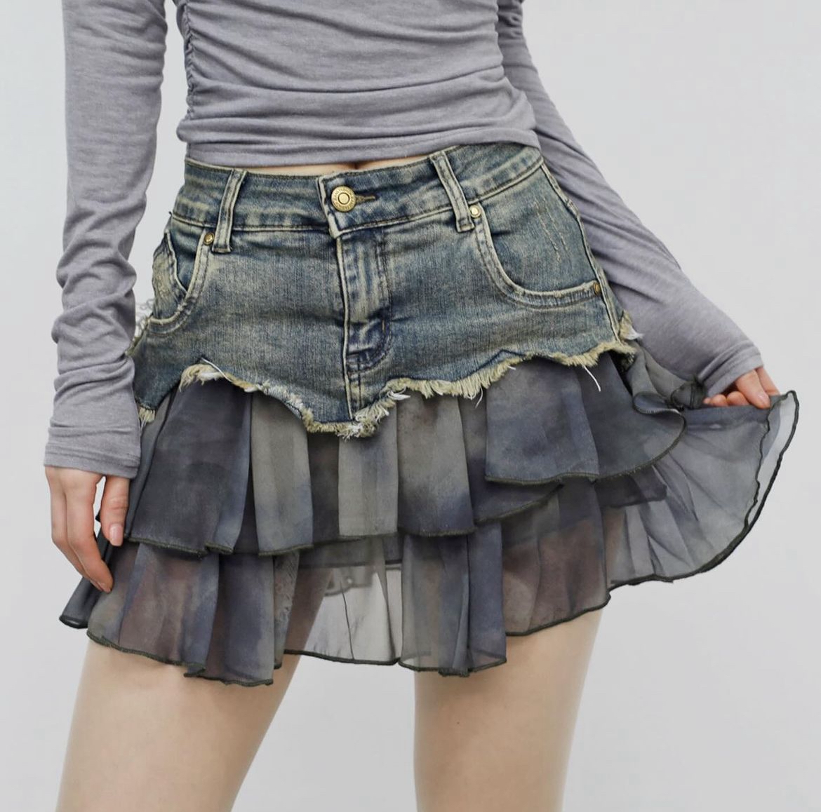 KR SUPERLADY DENIM SKIRT