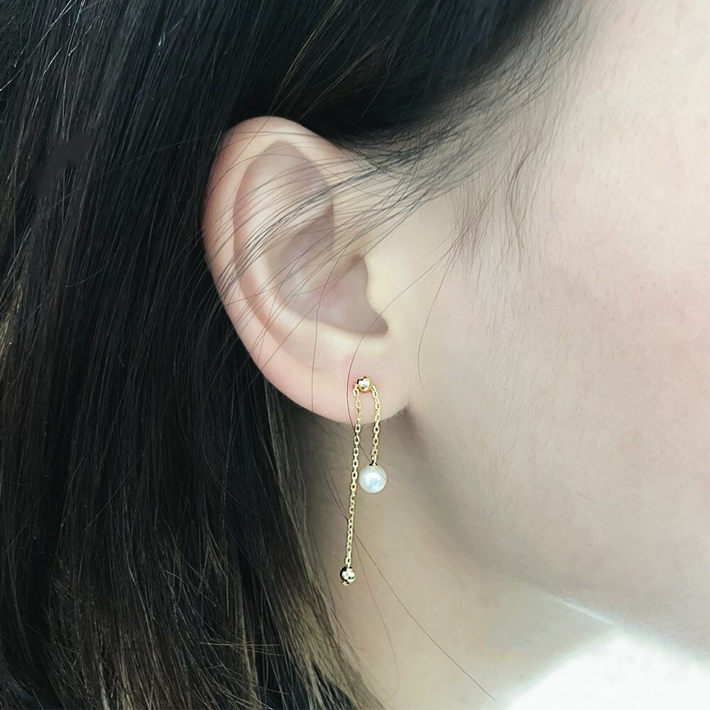 【me.luxe】K10可調式珍珠耳環