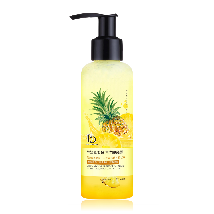 牛奶鳳梨氣泡洗卸凝膠150ml
