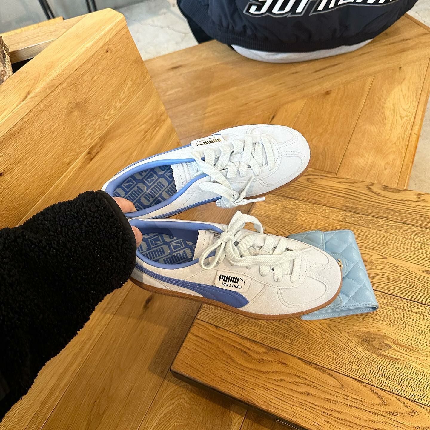 PUMA Palermo 日本新發售 焦糖奶油 米灰藍 焦糖底 復古 德訓鞋 39646304