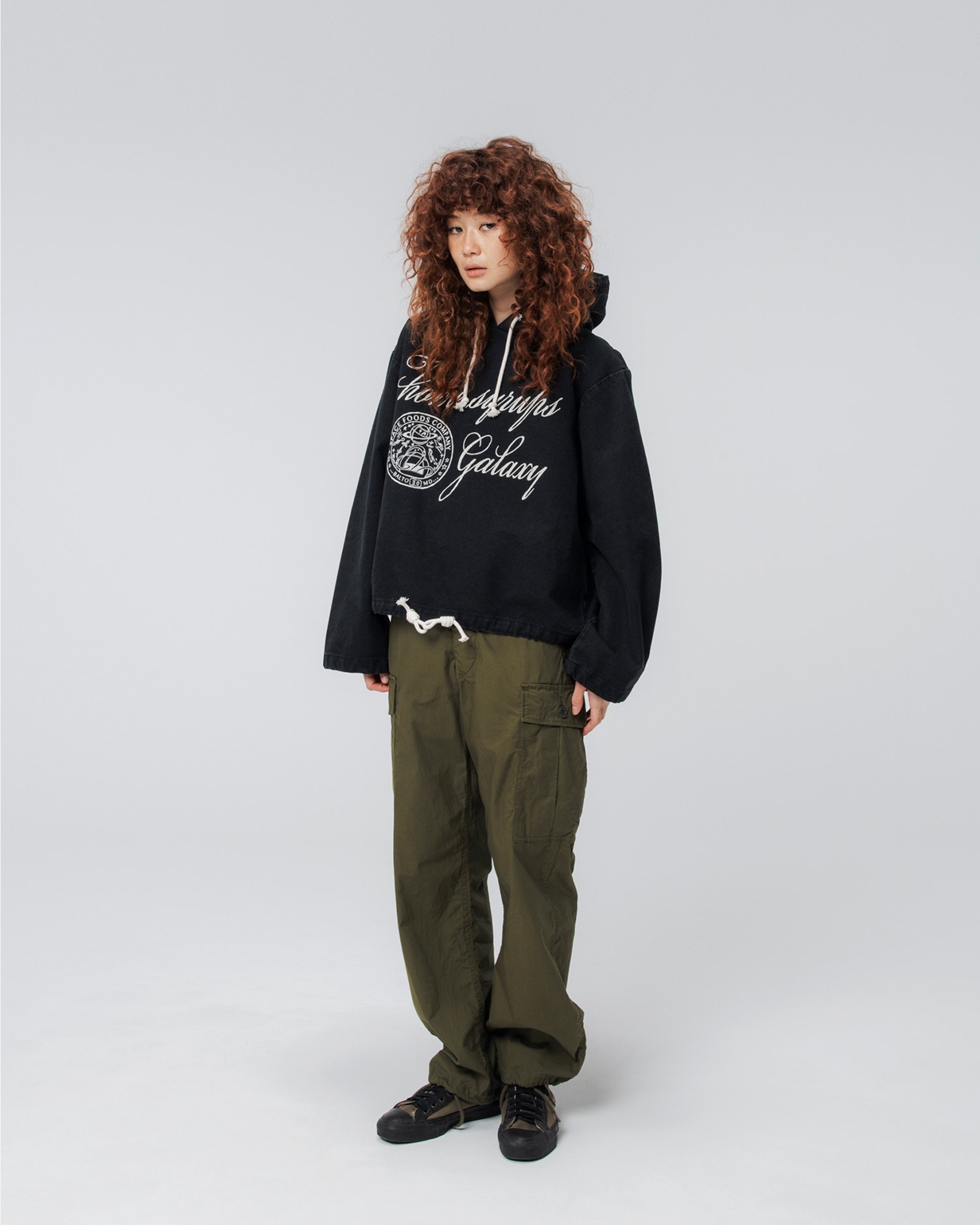 BOW WOW - GALAXY SYRUP DUCK HOODIE / BLACK AGEING