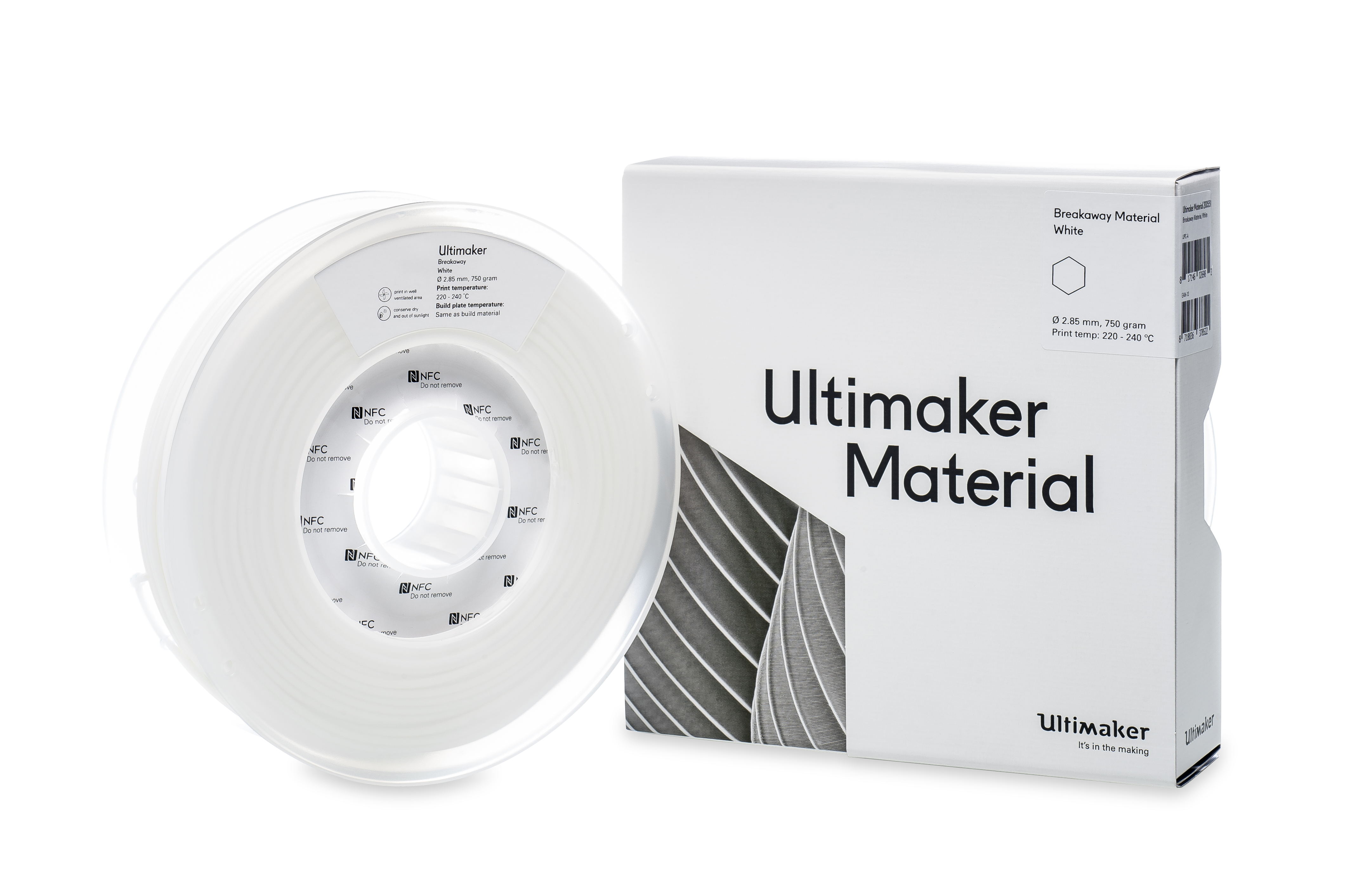 UltiMaker Breakaway 3D 打印膠條 2.85毫米 750g