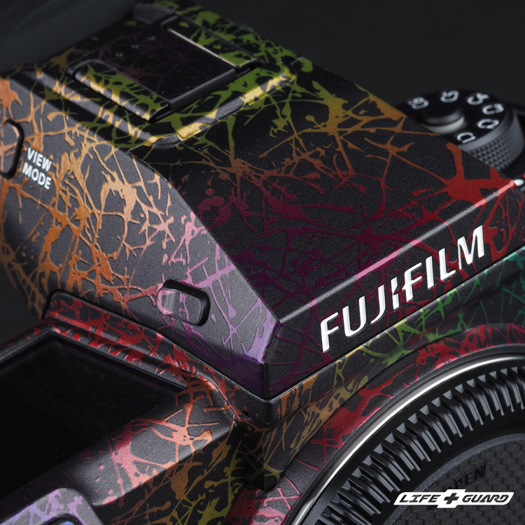 LIFE+GUARD 相機貼膜安裝示意，適用 FUJIFILM GFX 100 II