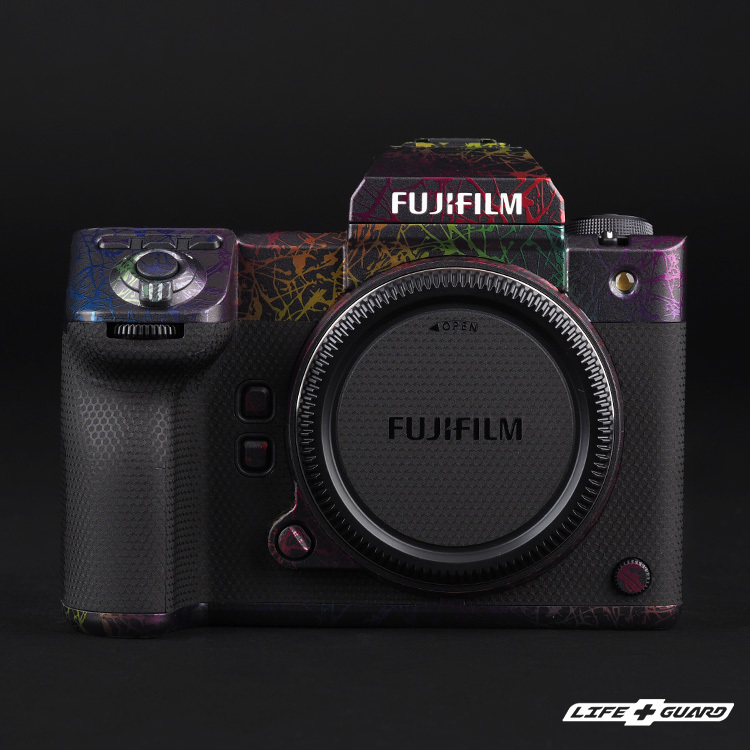 FUJIFILM GFX 100 II 貼膜商品圖，LIFE+GUARD 專機專屬設計開版