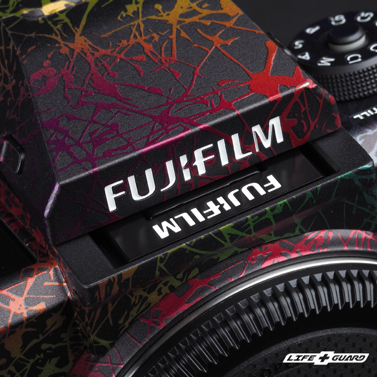 LIFE+GUARD 相機貼膜安裝示意，適用 FUJIFILM GFX 100 II