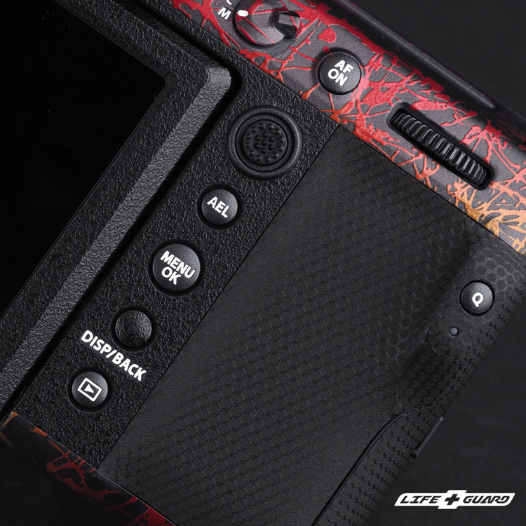 LIFE+GUARD 相機貼膜安裝示意，適用 FUJIFILM GFX 100 II