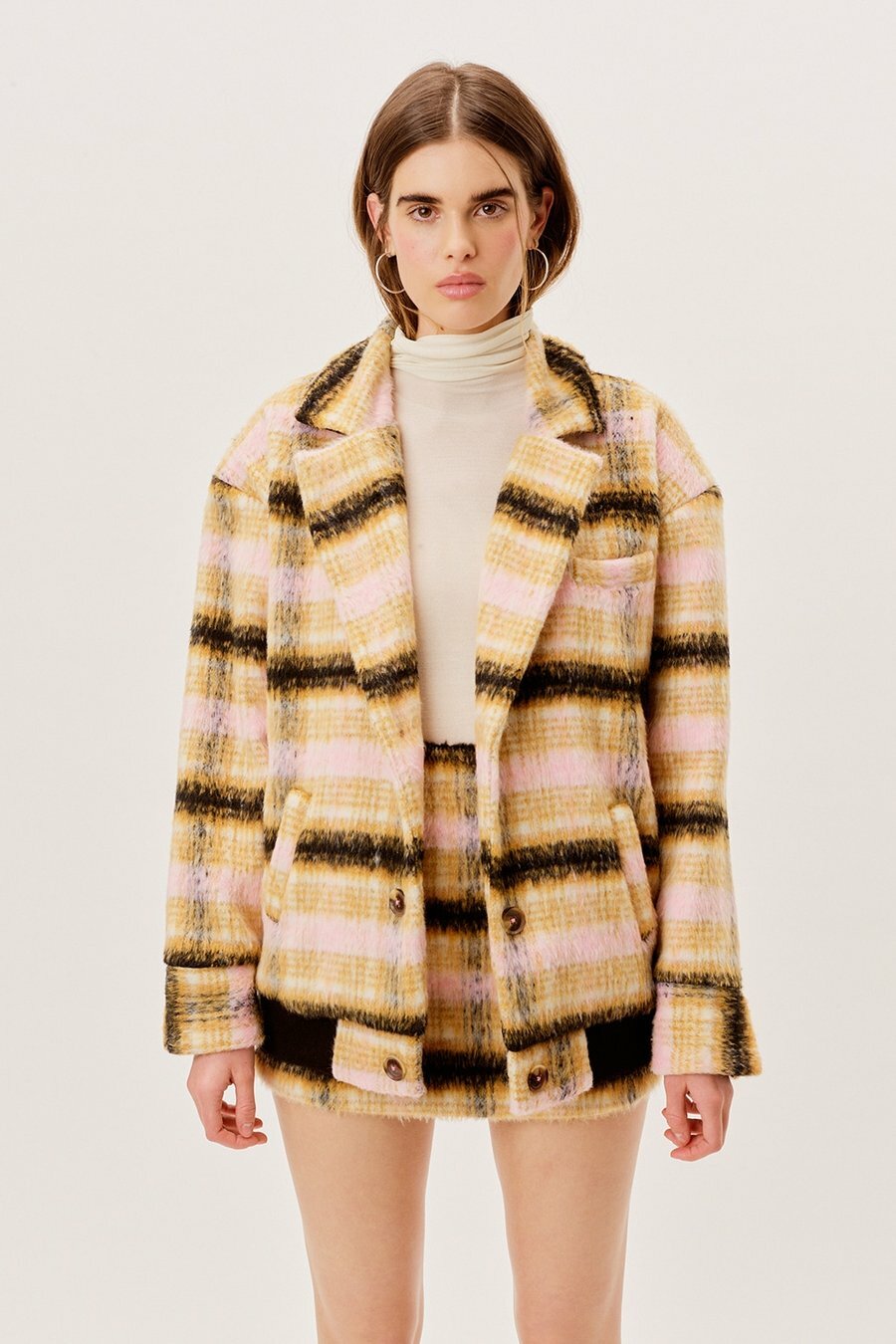 Rachel Jacket 格紋毛呢大衣