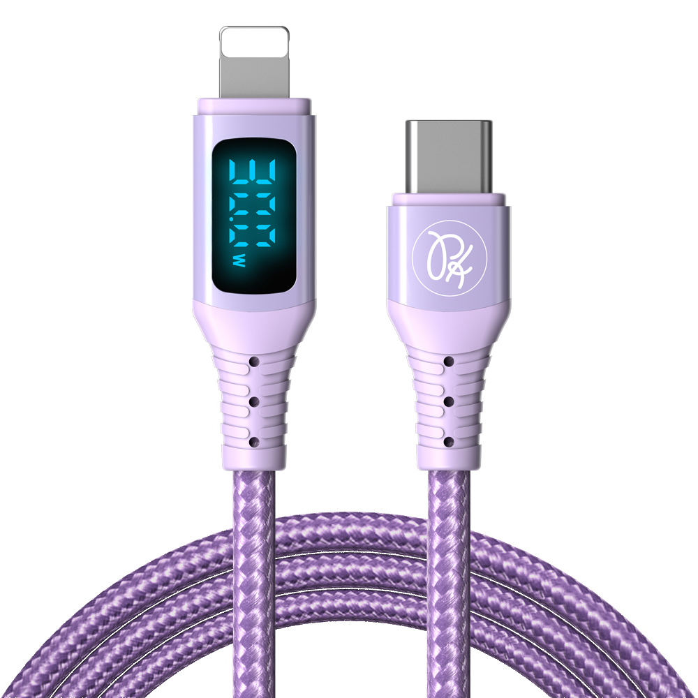 PICKOGEN 皮克全 PD/Lightning/Type-C/iPhone充電線傳輸線快充線VAW數顯 維納斯 1.2M