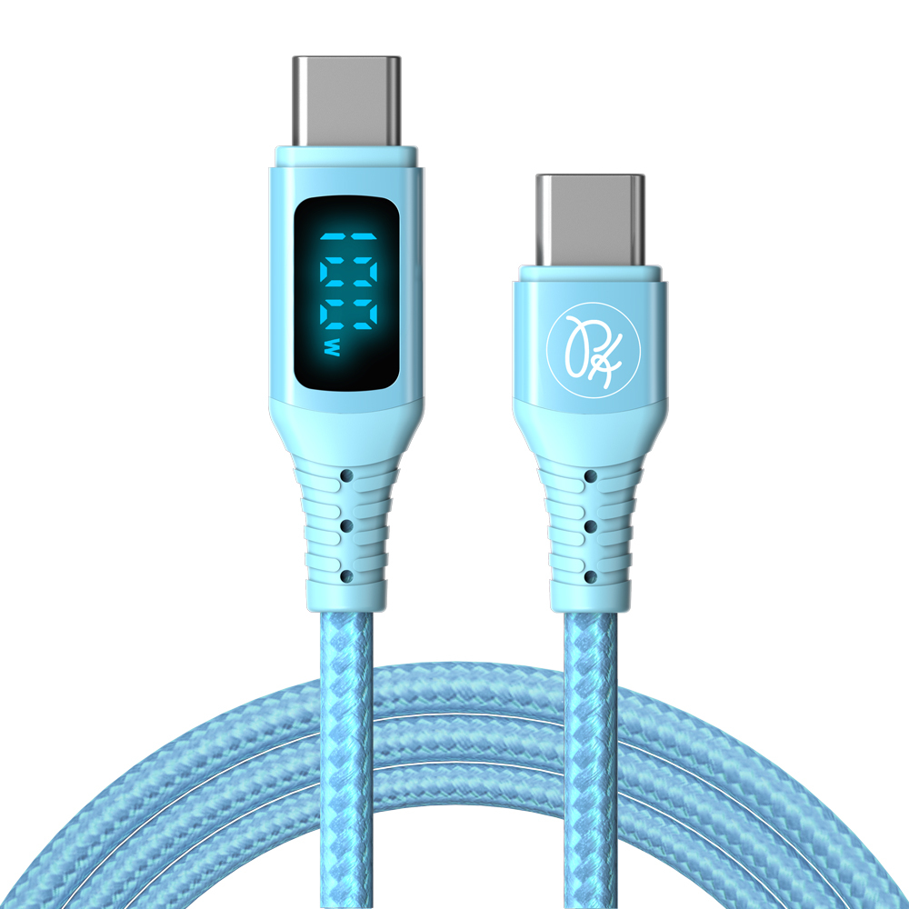 PICKOGEN 皮克全 雙Type-C/PD充電線傳輸線快充線閃充線 VAW數顯 維納斯 1.2M