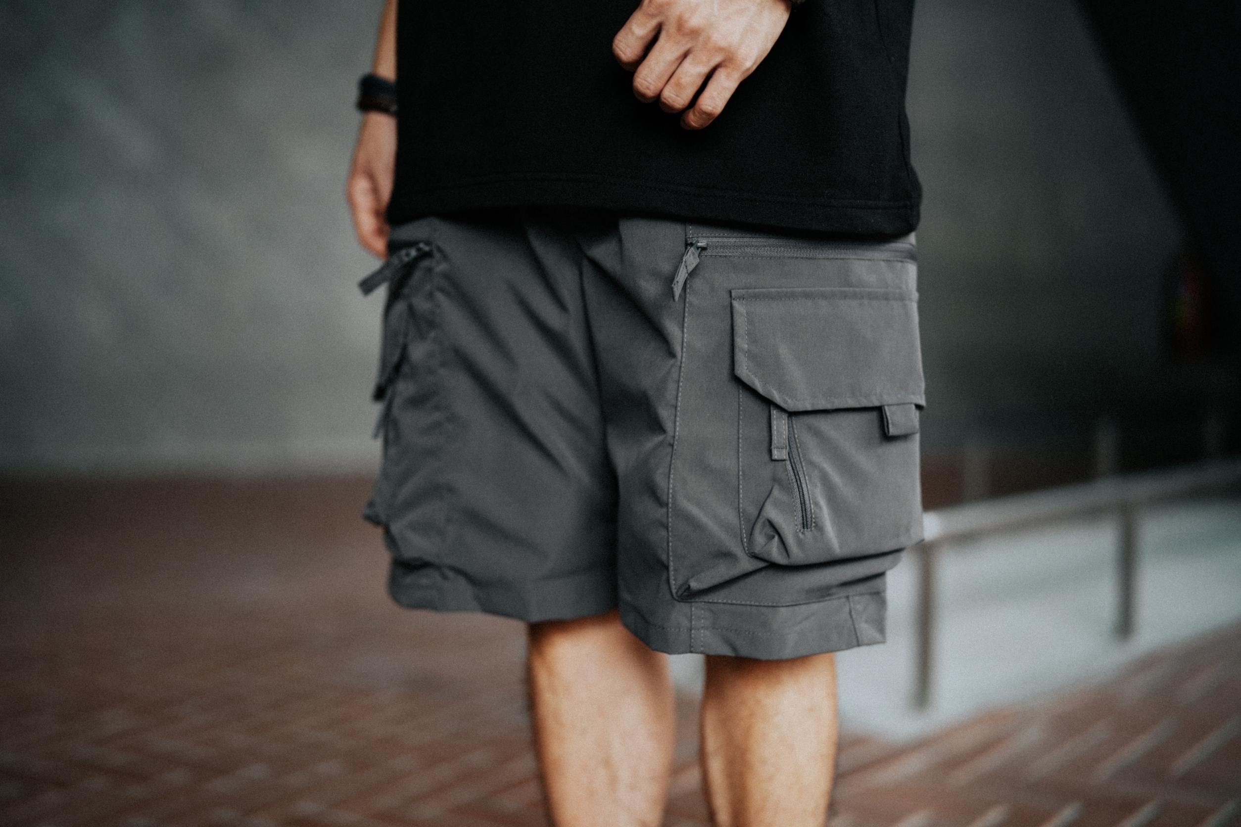 SBG 拉鍊多口袋速乾工裝短褲 042