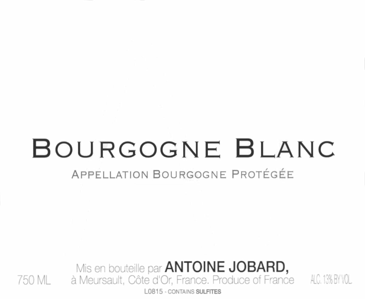 Antoine Jobard Bourgogne Blanc 2021