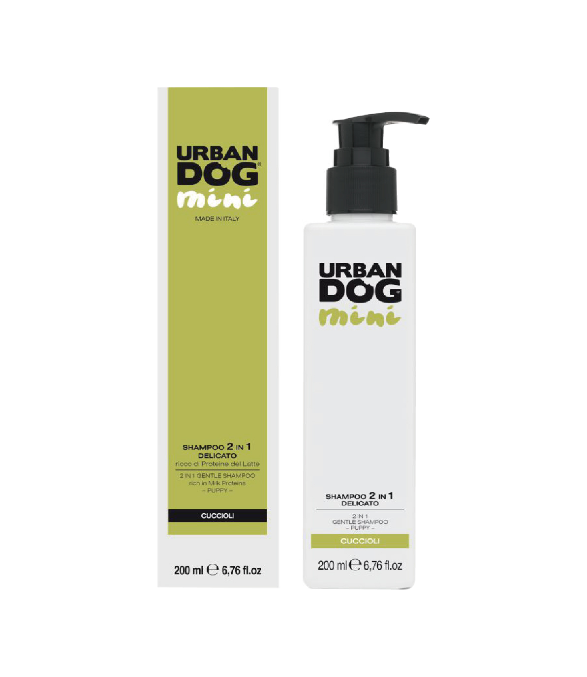 【義大利 Urban Dog】總代理-URBAN城市 2合1低敏肌膚柔和沐浴乳(嬌嫩) 200ml/1L(專業分裝瓶)/5L 犬貓適用