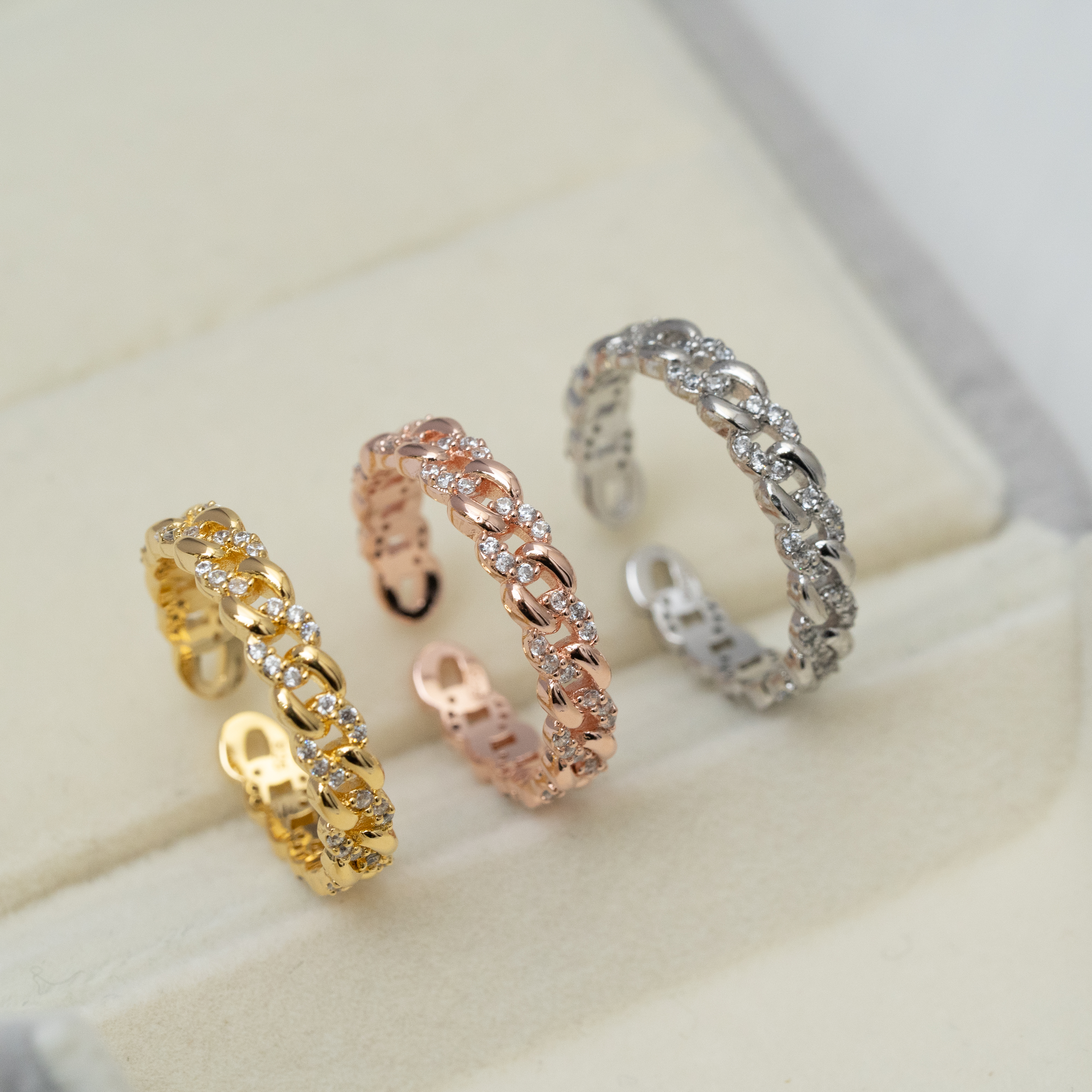 svr28鎖鏈型閃石戒指（粗）