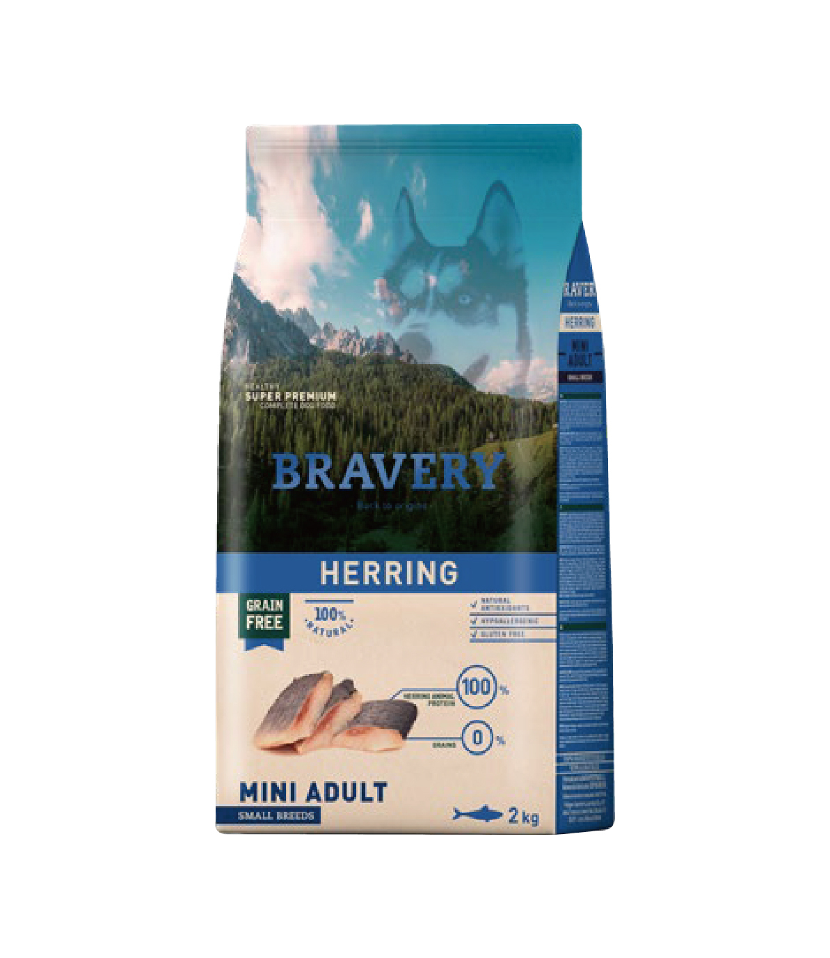 【西班牙 Bravery】總代理-焙菲力 健康食糧 (小型成犬)-(鯡)魚