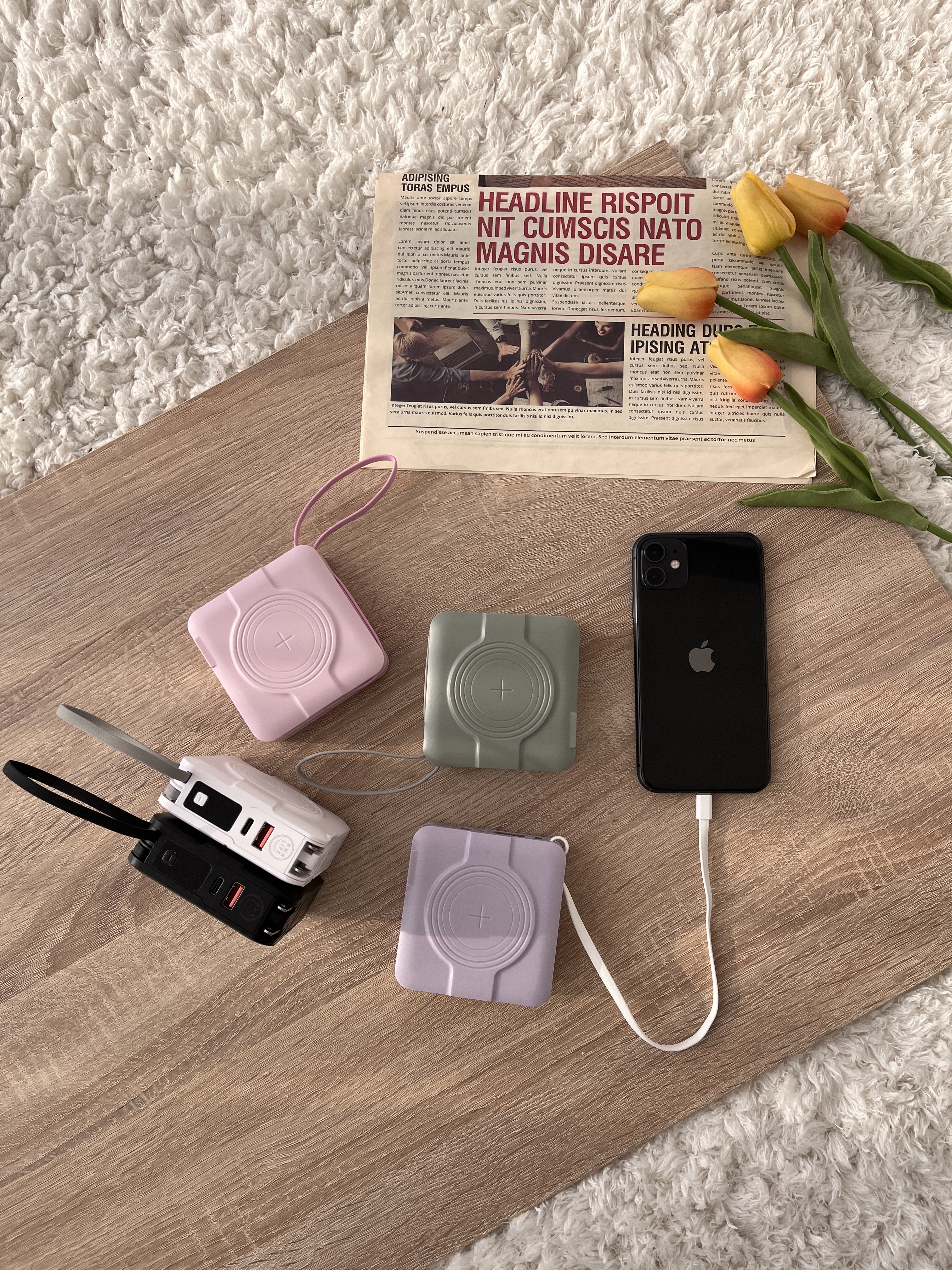 (現貨) Ownlife 數位顯示 自帶線 多功能 快充 行動電源 10000mah電池容量 OL-PB988