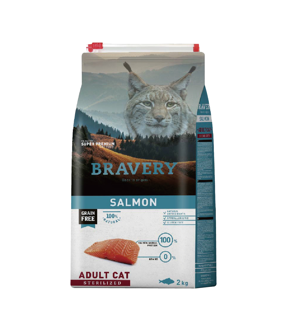 【西班牙 Bravery】總代理-焙菲力 健康食糧 (節育成貓) 鮭魚