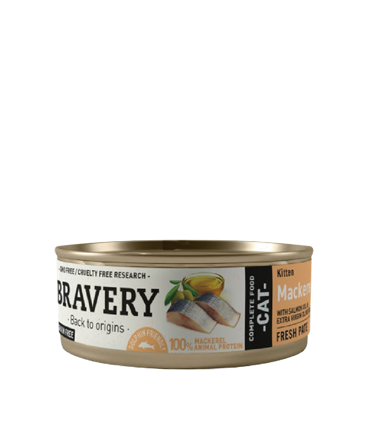 【西班牙 Bravery】總代理-原裝進口主食罐 鯖魚 幼貓適用