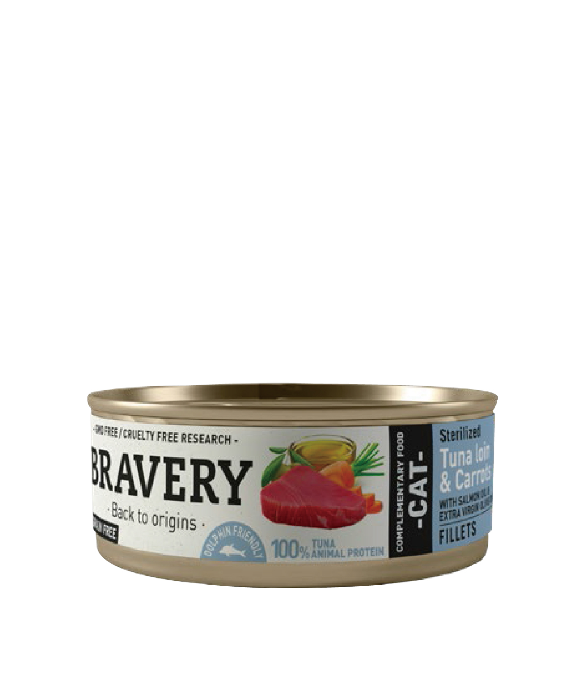 【西班牙 Bravery】總代理-原裝進口主食罐 鮪魚里肌 全齡貓適用