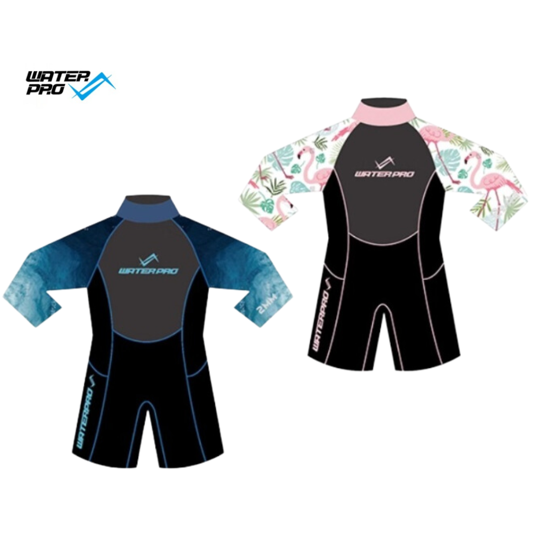 Water pro 2mm 兒童長袖短褲防寒衣