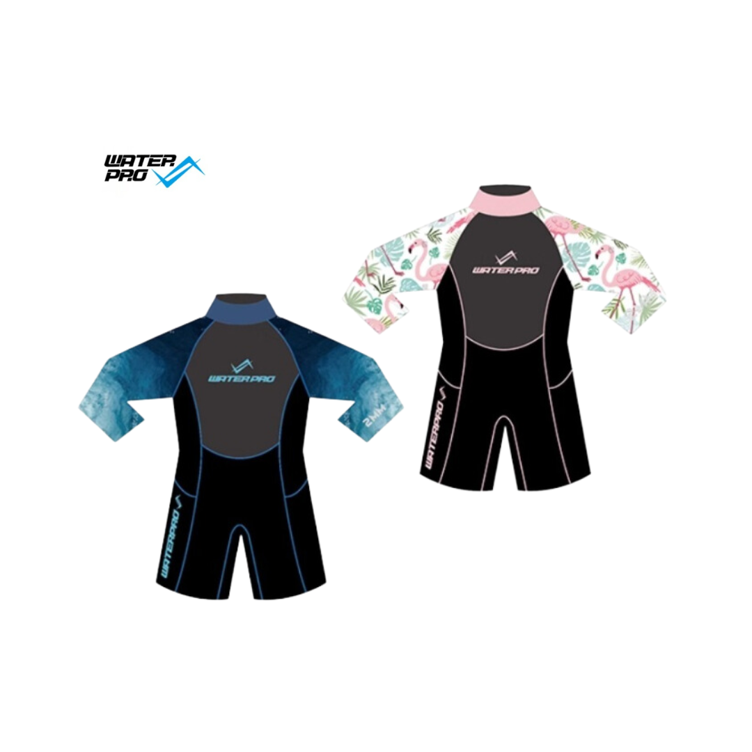 Water pro 2mm 兒童長袖短褲防寒衣