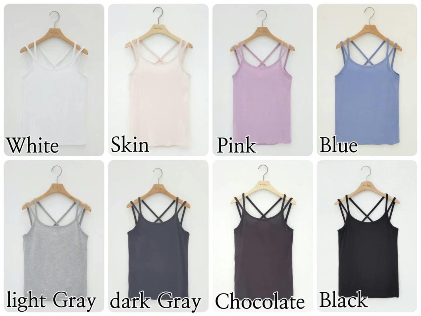 後交叉吊帶背心(13731)