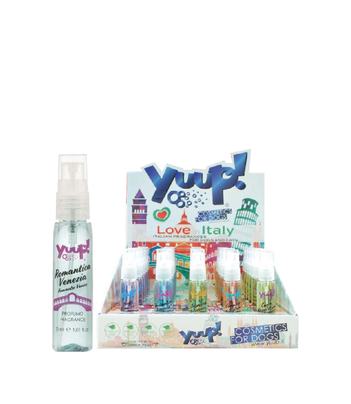 【義大利 Yuup】優瀑浪漫威尼斯香水套裝組 犬貓適用 無酒精