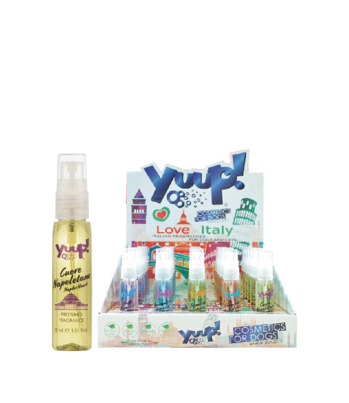 【義大利 Yuup】優瀑那不勒斯之心香水套裝組 犬貓適用 無酒精