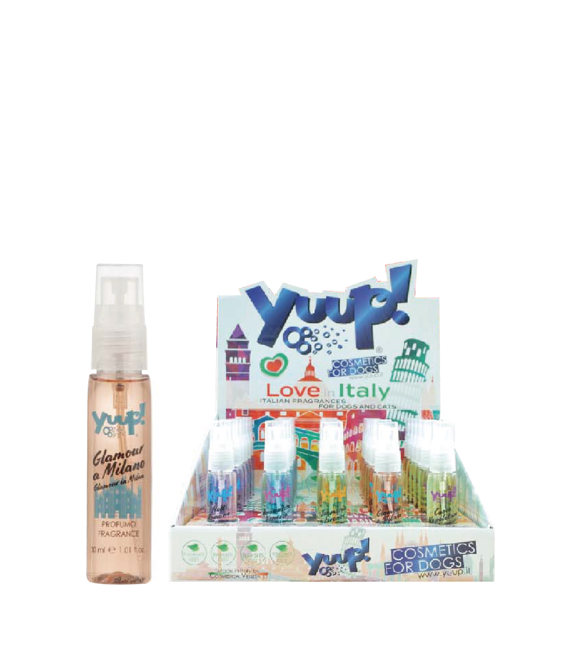 【義大利 Yuup】優瀑魅力米蘭香水套裝組 犬貓適用 無酒精