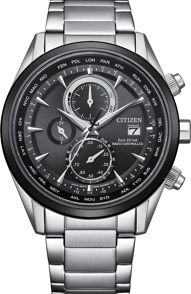 萬年鐘錶 - Citizen 星辰錶   菁英系列限量款光動能電波男錶  AT8266-89E 錶徑43MM