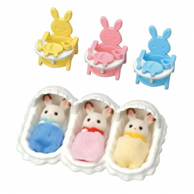 14346 朱古力兔三胞胎連家具套裝