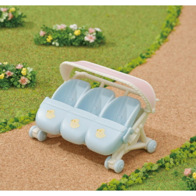 14354 森林家族三胞胎嬰兒車