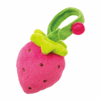 C16725 小草莓手搖鈴絨布玩具 Strawberry Ring