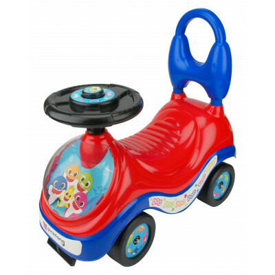 PF60042 彈跳音樂 Baby Shark 音樂步行車 - 紅色
